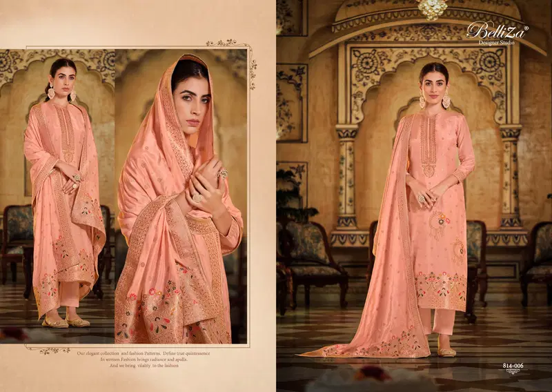 Belliza Saanvi Vol 2 Viscose Embroidered Dress Material Collection